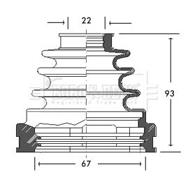 BORG & BECK Paljekumisarja, vetoakseli BCB2771